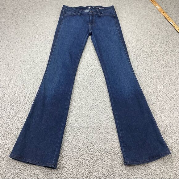 7 For All Mankind Women's 'A' Pocket Bootcut Stretch Jeans | Size: 28 - Picture 1 of 15